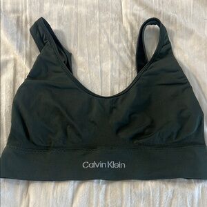 Calvin Klein Women's hunter green  Bralette